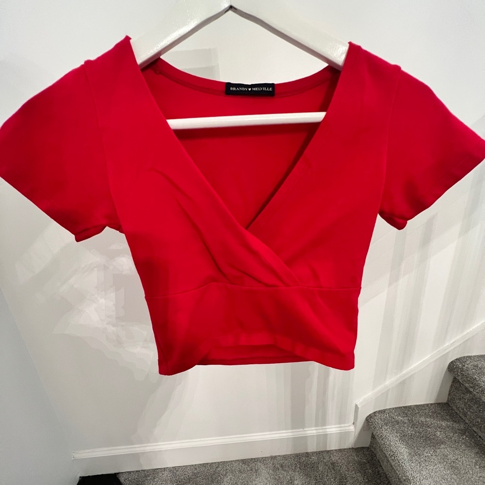 brandy melville red top